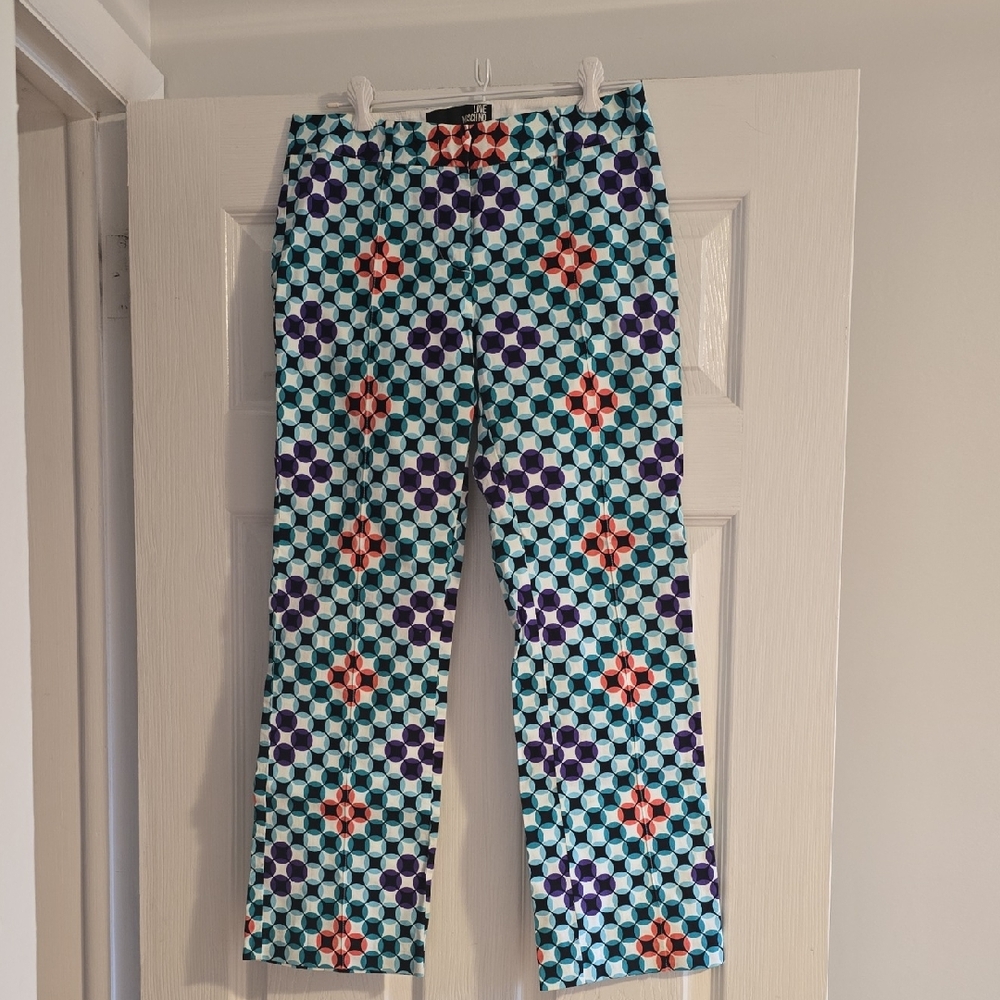 Love Moschino Multicolor Geometric Pants